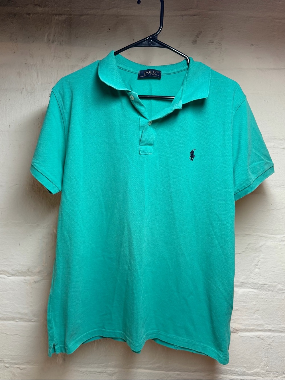 Ralph Lauren Men’s Teal Polo Shirt with Navy Logo